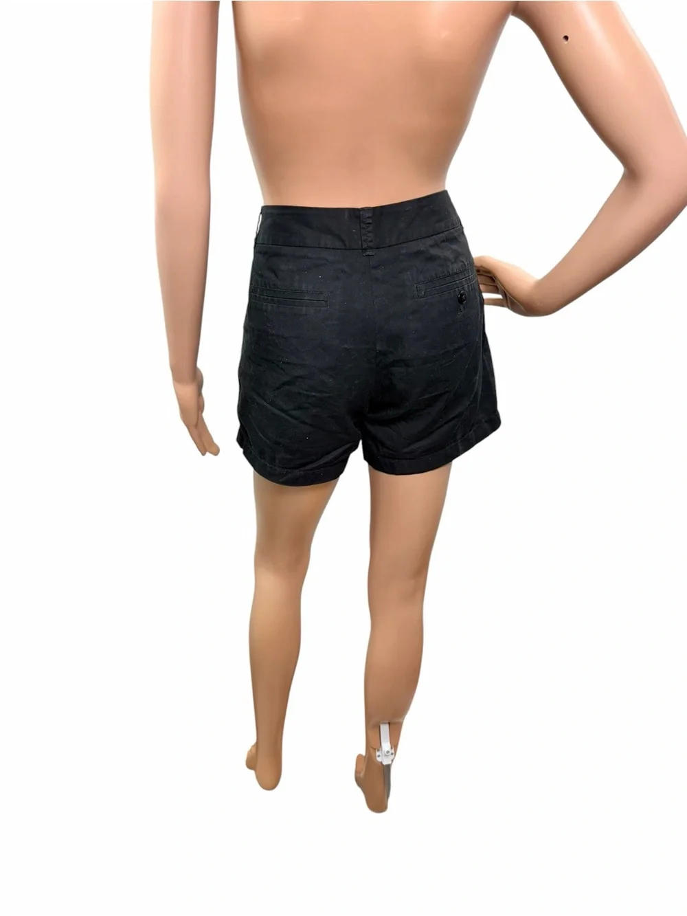 J Crew Women’s Size 4 Solid Black Casual Chino Shorts